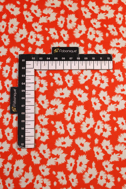 Fiery Blossom Veil Muslin Printed Fabric