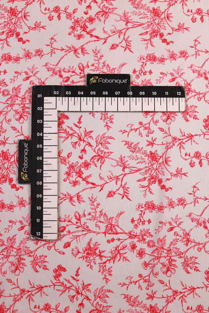 Roselle Whisper Muslin Printed Fabric