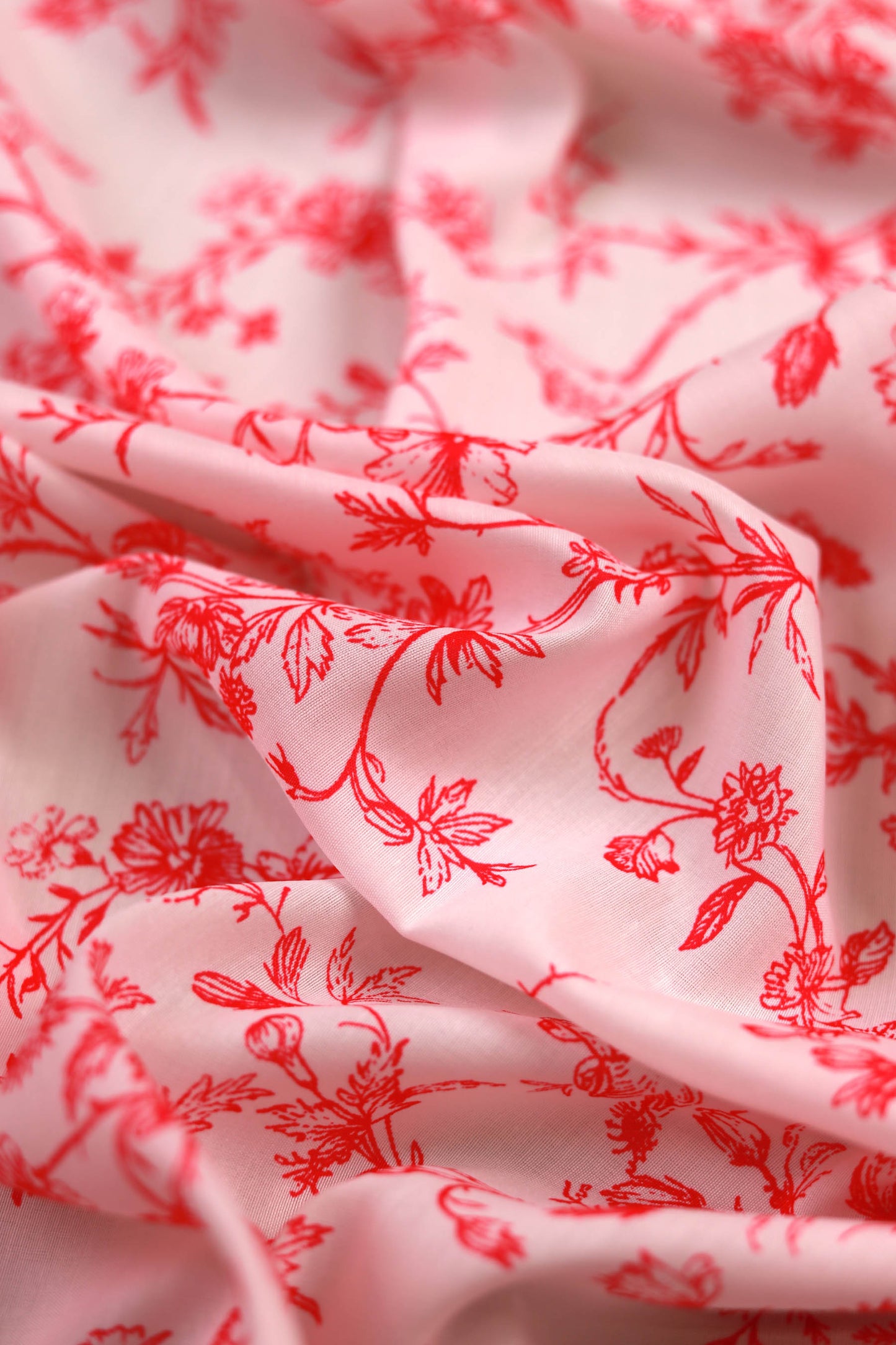 Roselle Whisper Muslin Printed Fabric