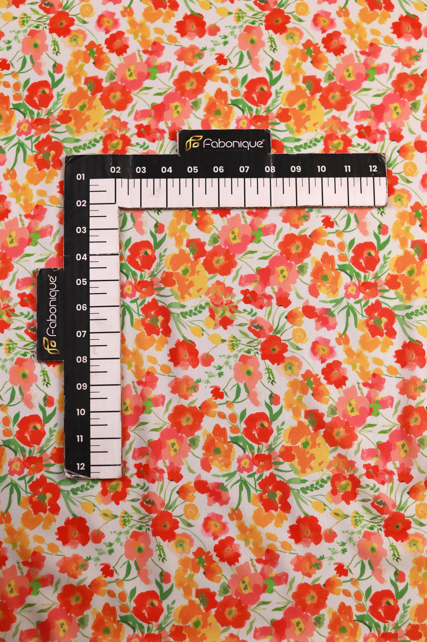 Sunlit Petals Muslin Printed Fabric