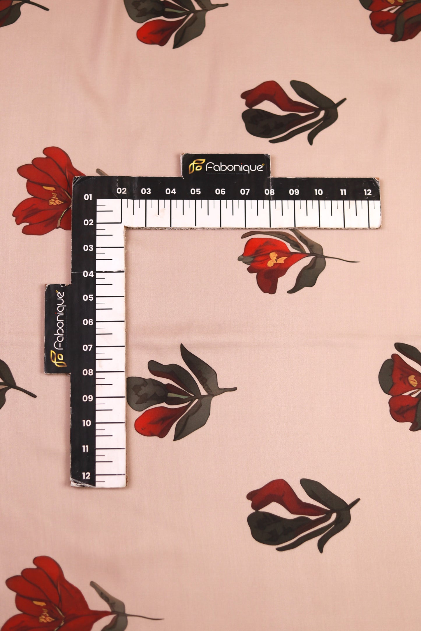 Crimson Bloom Unstitched Fabric Combo