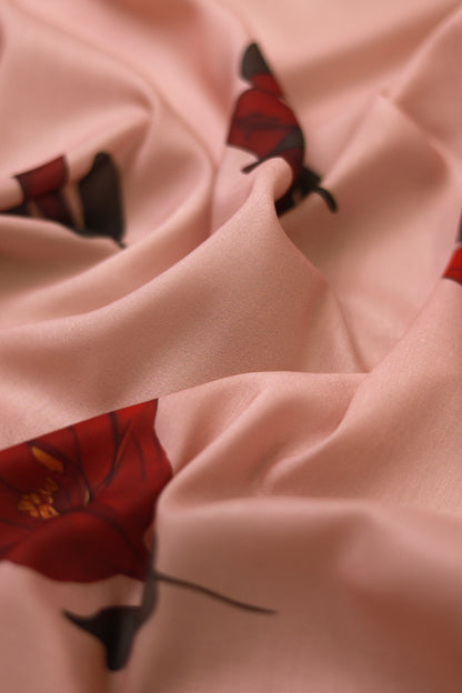 Crimson Bloom Unstitched Fabric Combo