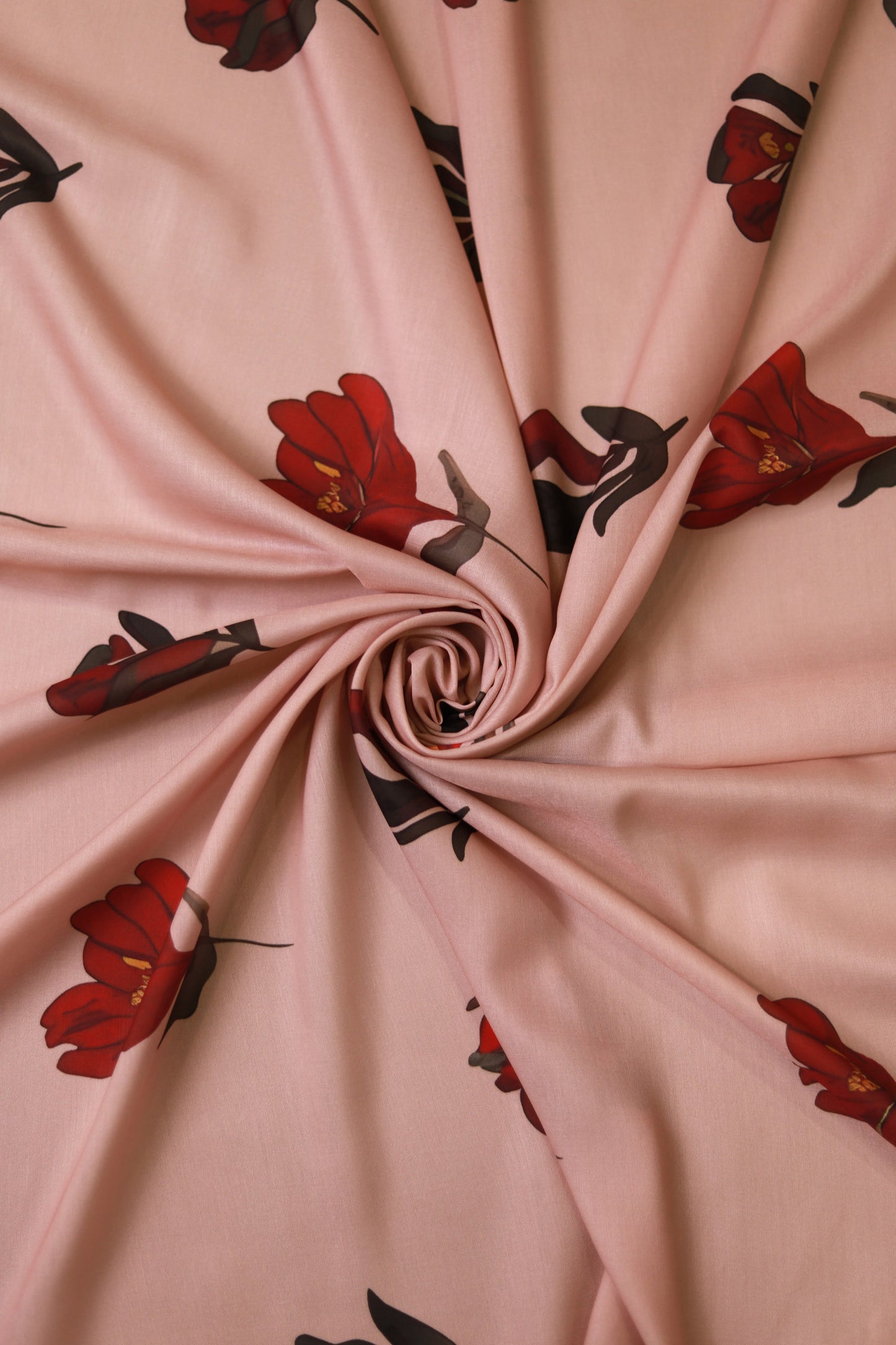 Crimson Bloom Unstitched Fabric Combo