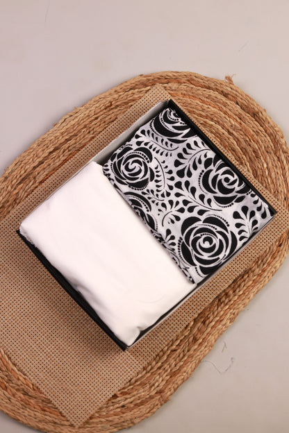 Midnight Rose Unstitched Fabric Combo