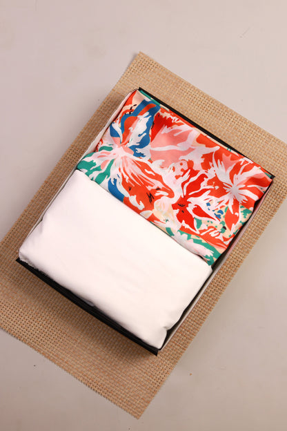 Vibrant Bloom Unstitched Fabric Combo