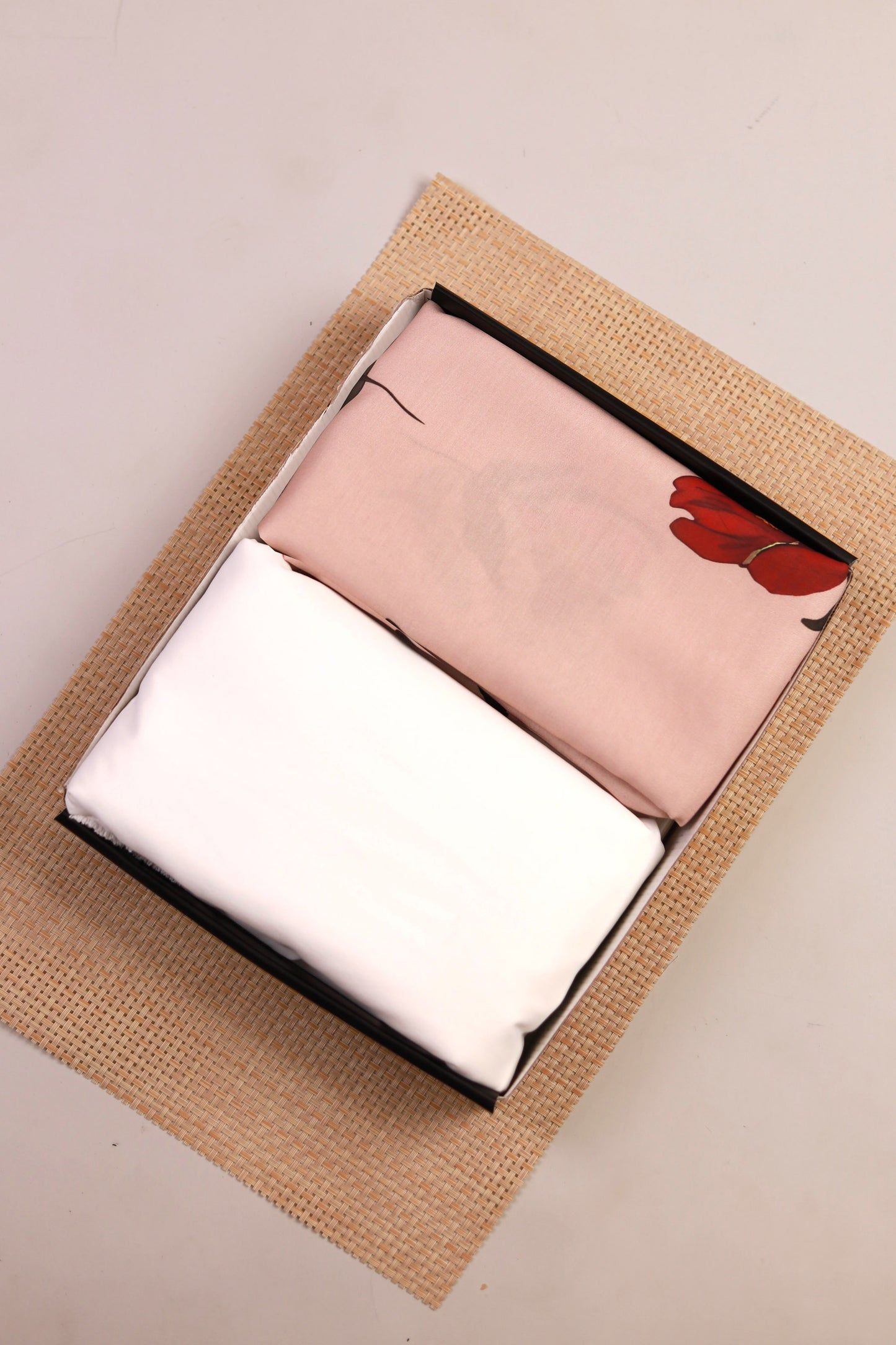 Crimson Bloom Unstitched Fabric Combo