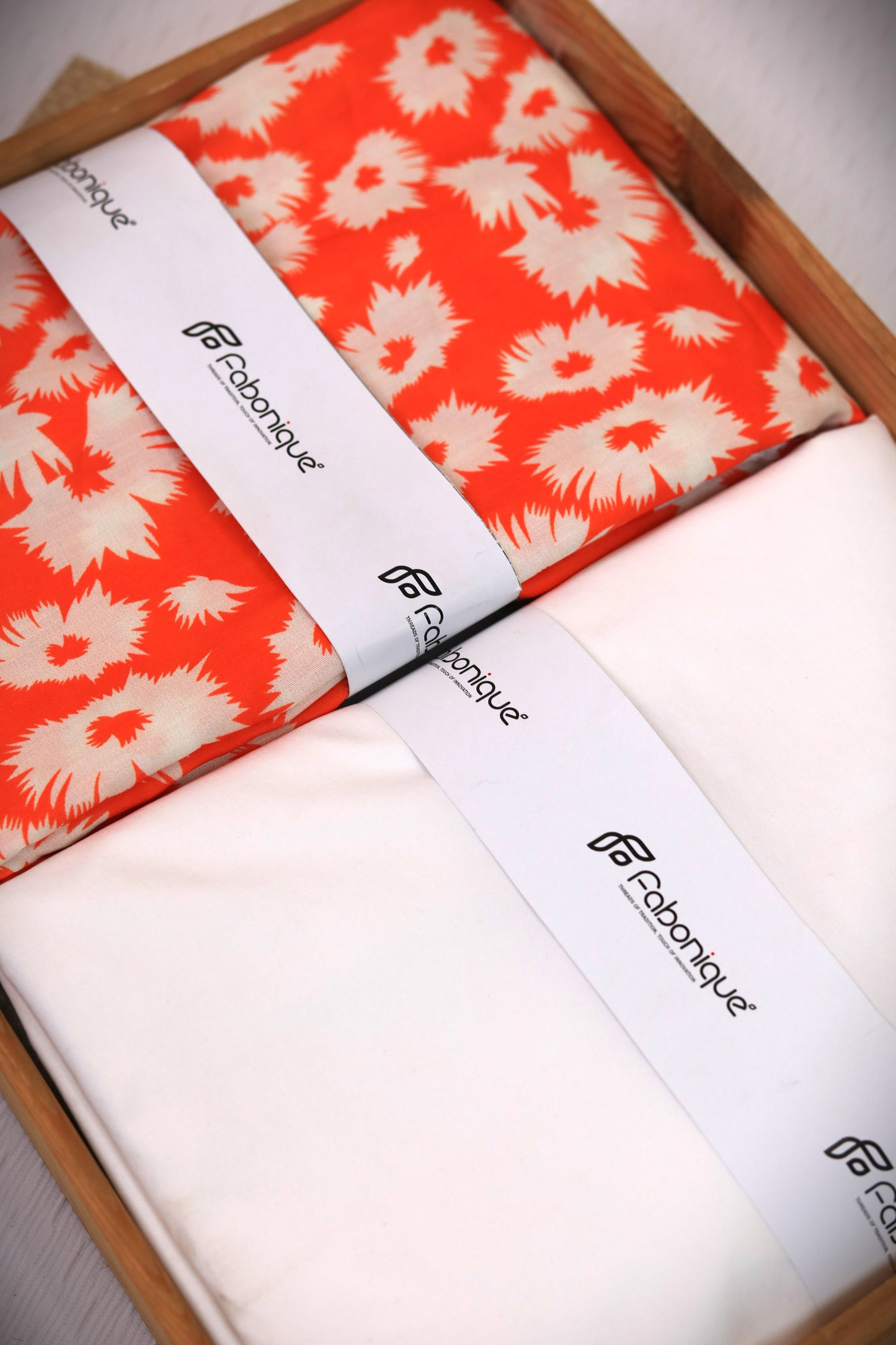 Fiery Bloom Unstitched Fabric Combo