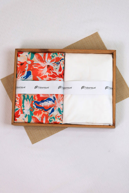 Vibrant Bloom Unstitched Fabric Combo