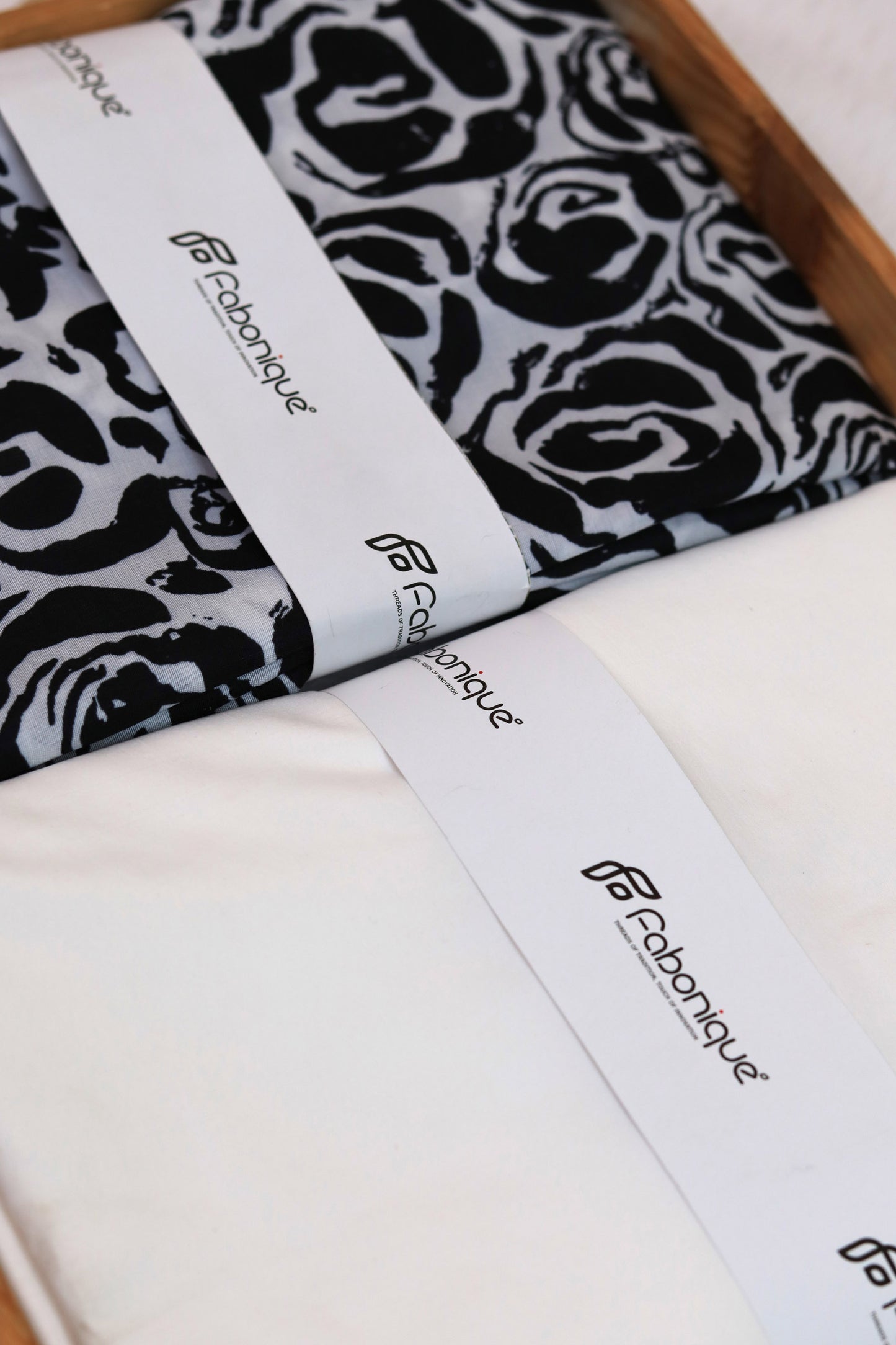 Noir Bloom Unstitched Fabric Combo