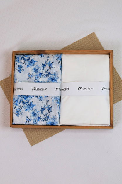 Bluebell Charm Unstitched Fabric Combo