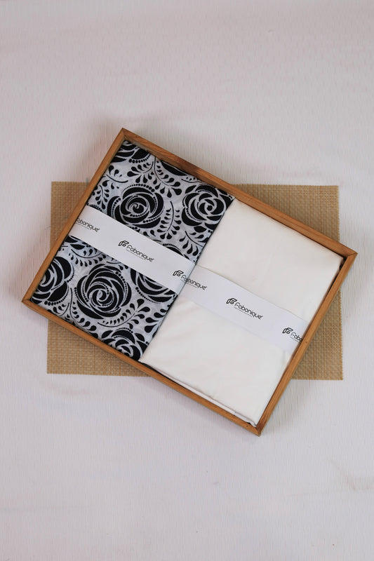 Midnight Rose Unstitched Fabric Combo
