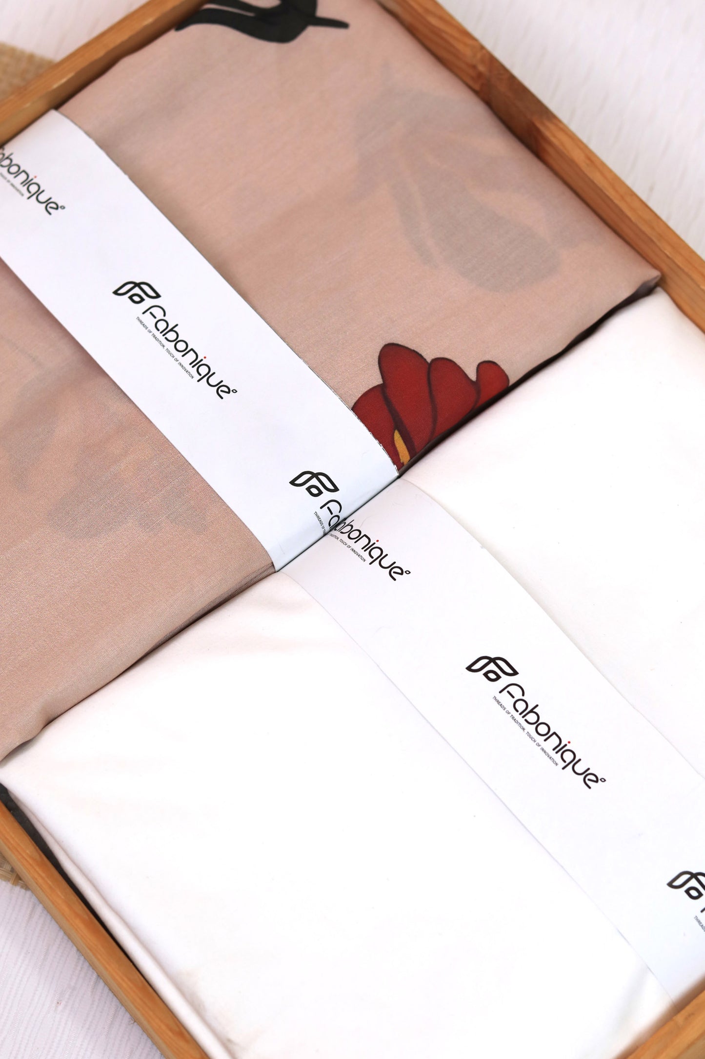 Crimson Bloom Unstitched Fabric Combo