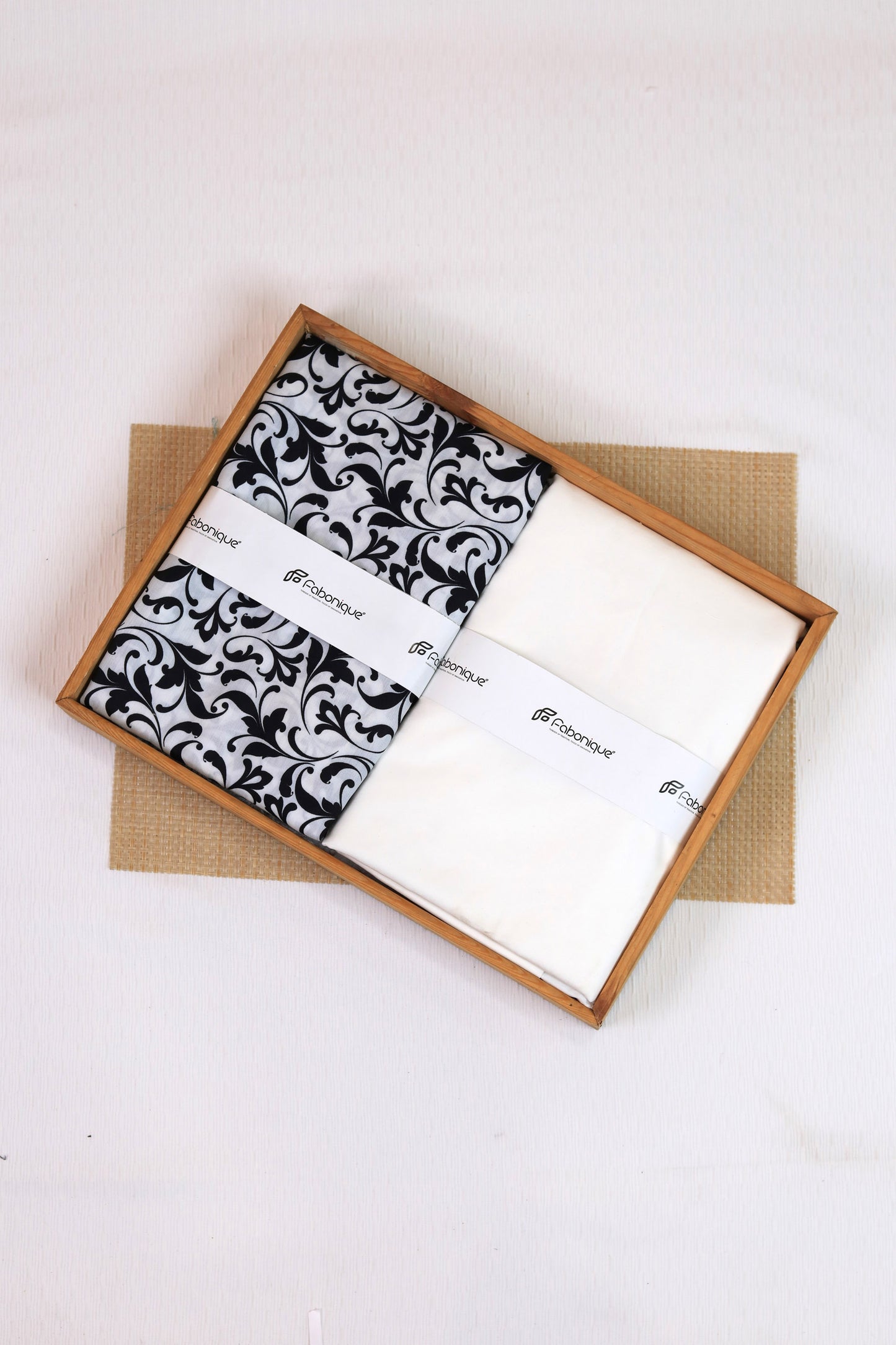 Noir Elegance Unstitched Fabric Combo