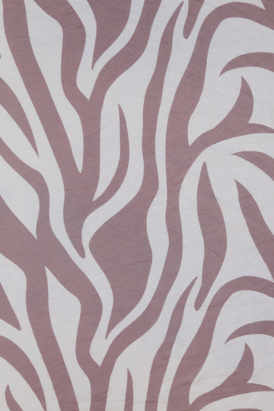 Amethyst Flow Zebra Viscose Nylon Fabric