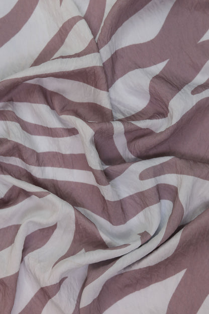 Amethyst Flow Zebra Viscose Nylon Fabric