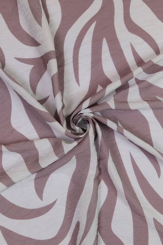 Amethyst Flow Zebra Viscose Nylon Fabric