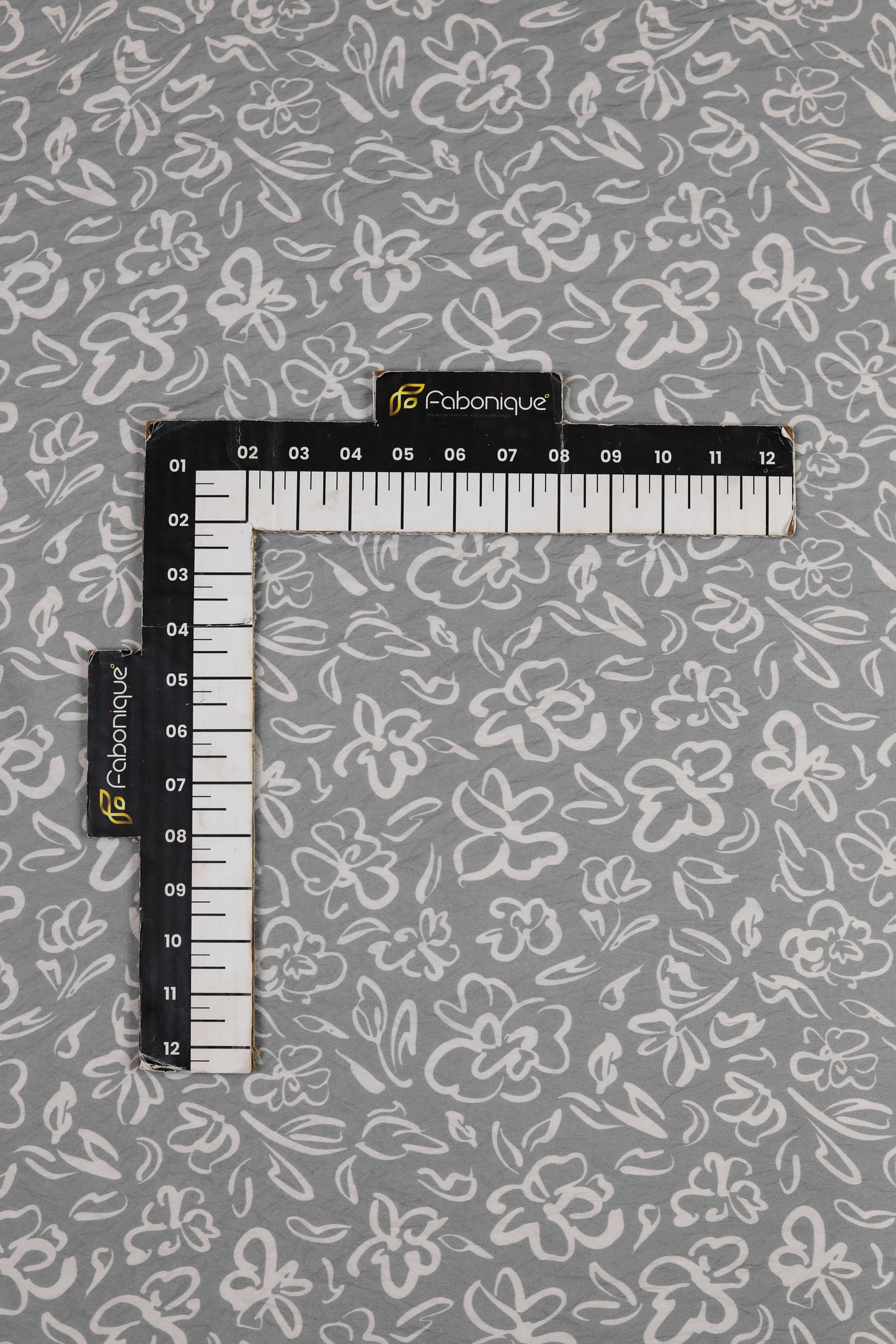 Soft Serenity Ivory Floral Viscose Blend Fabric