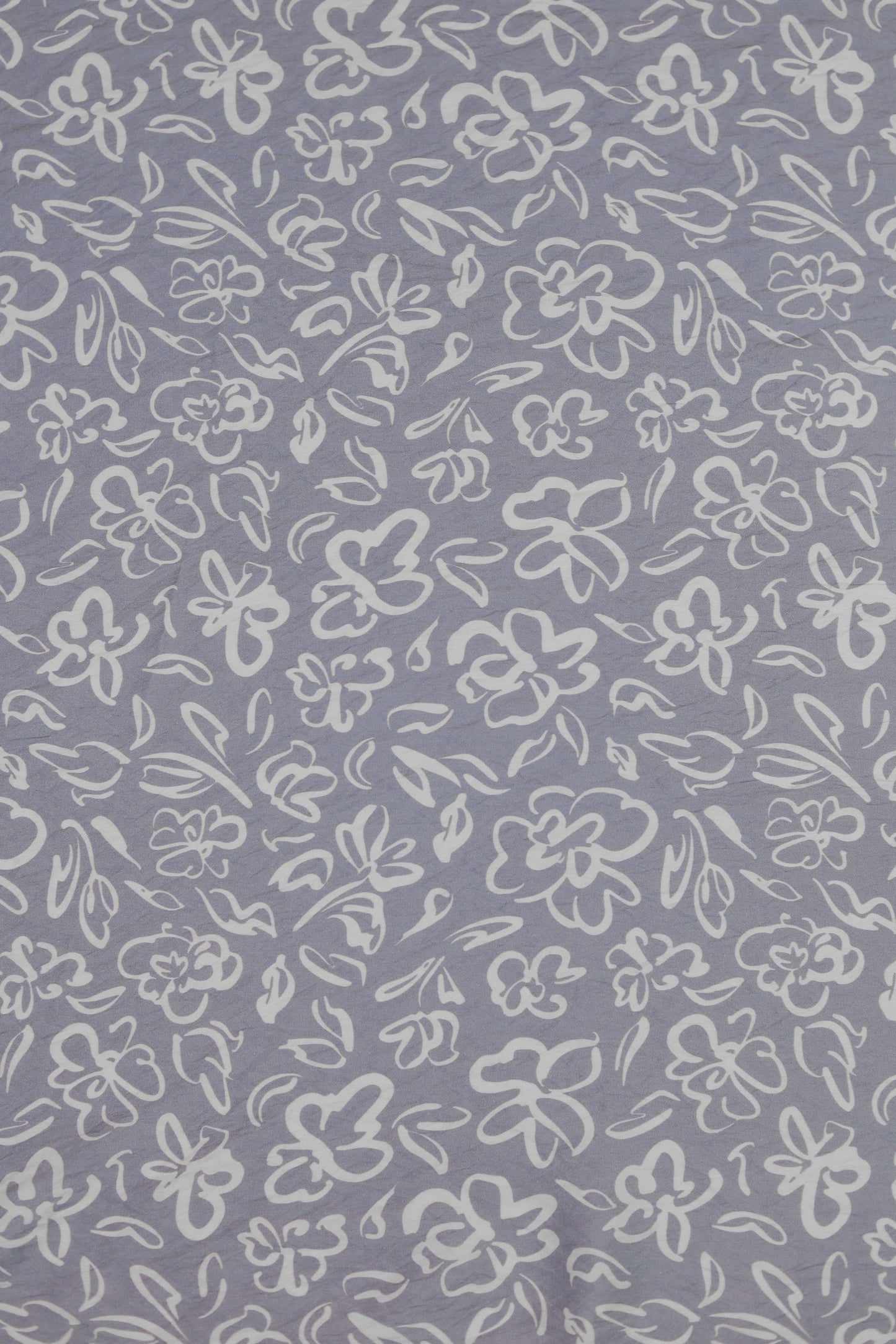 Soft Serenity Ivory Floral Viscose Blend Fabric
