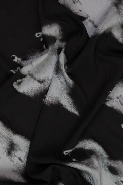 Smoky Mirage Gradient Viscose Nylon Fabric