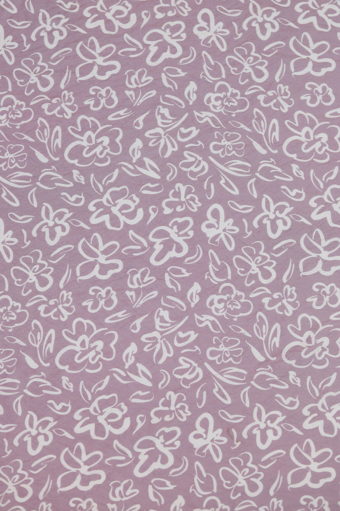 Soft Serenity Ivory Floral Viscose Blend Fabric