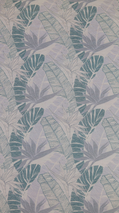 Sage Palm Tropical Viscose Nylon Fabric
