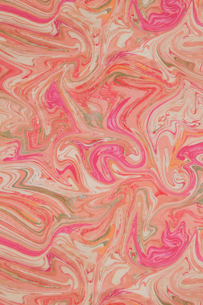 Aurora Swirl Viscose Nylon Printed Fabric