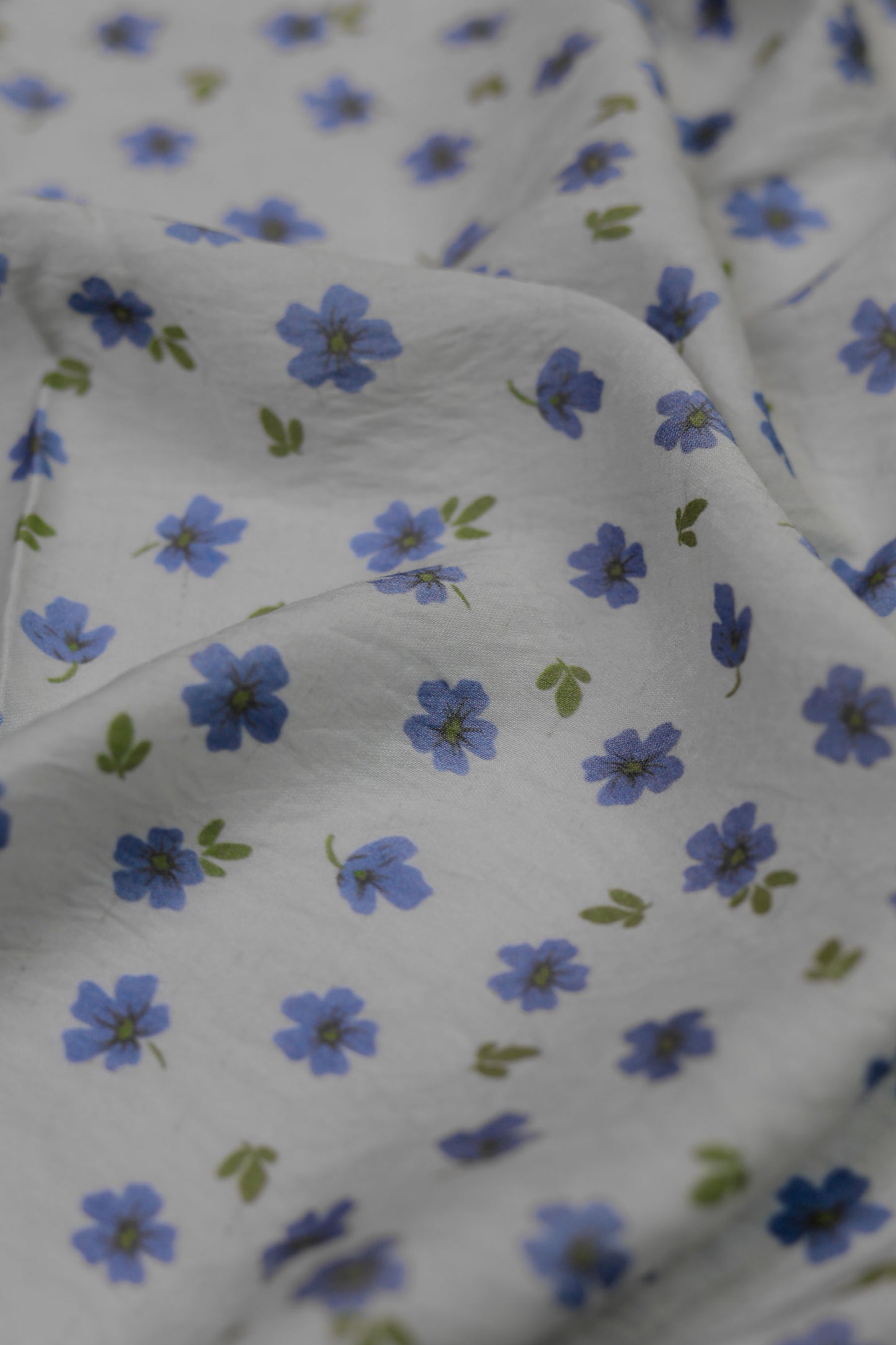 Pastel Meadow Viscose Nylon Printed Fabric