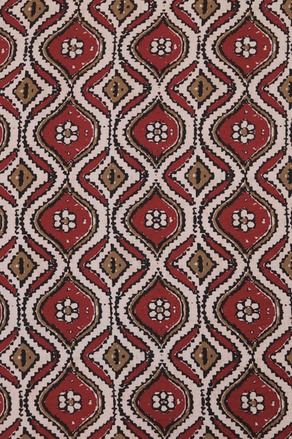 Mystic Ikat Geometric Printed Viscose Blend Fabric