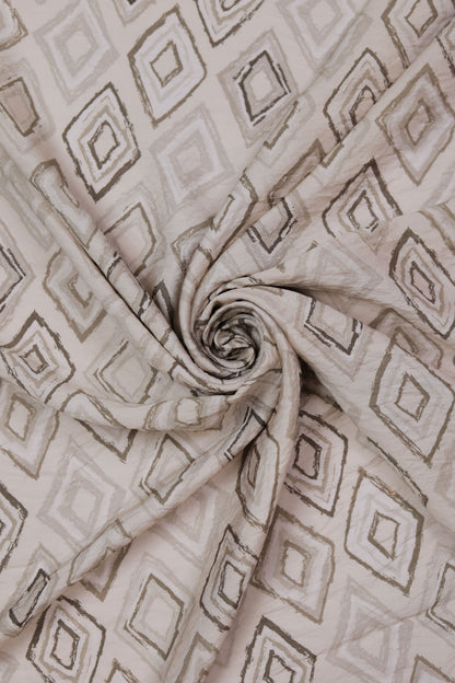 Mystic Layers Diamond Print Viscose Fabric