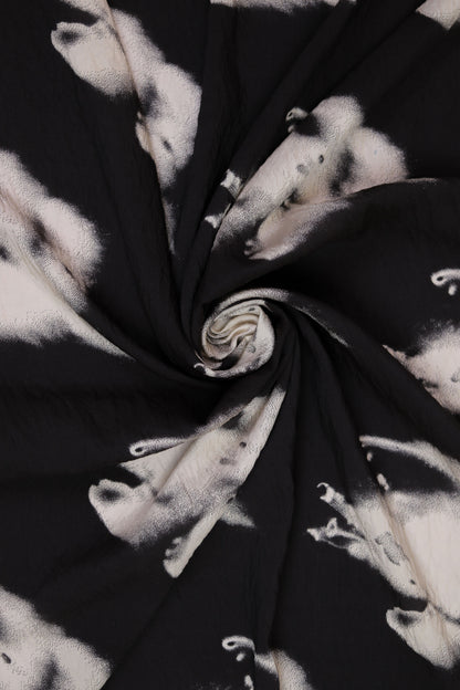 Smoky Mirage Gradient Viscose Nylon Fabric