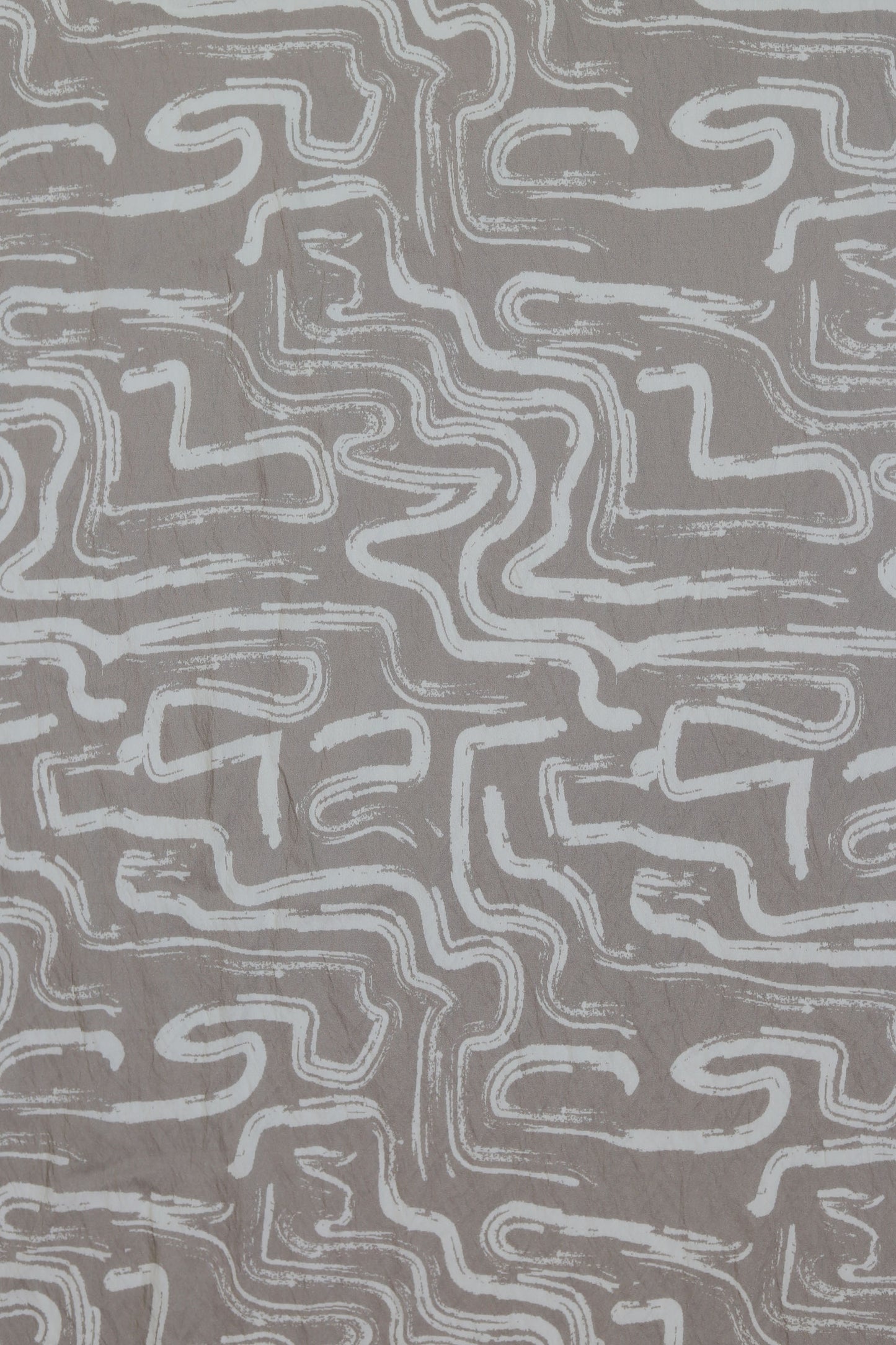Zen Flow Abstract Brushstroke Viscose Blend Fabric