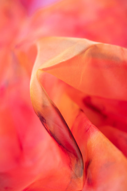 Sunset Scorch Organza Fabric