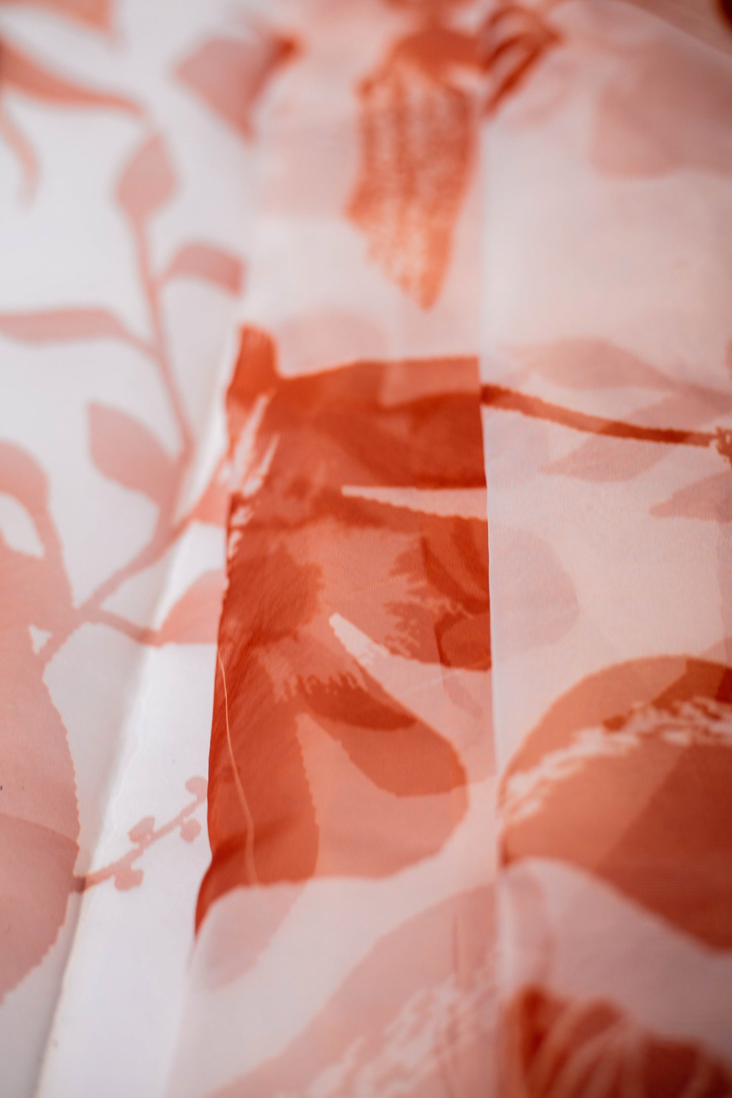 Rust Reverie Organza Fabric