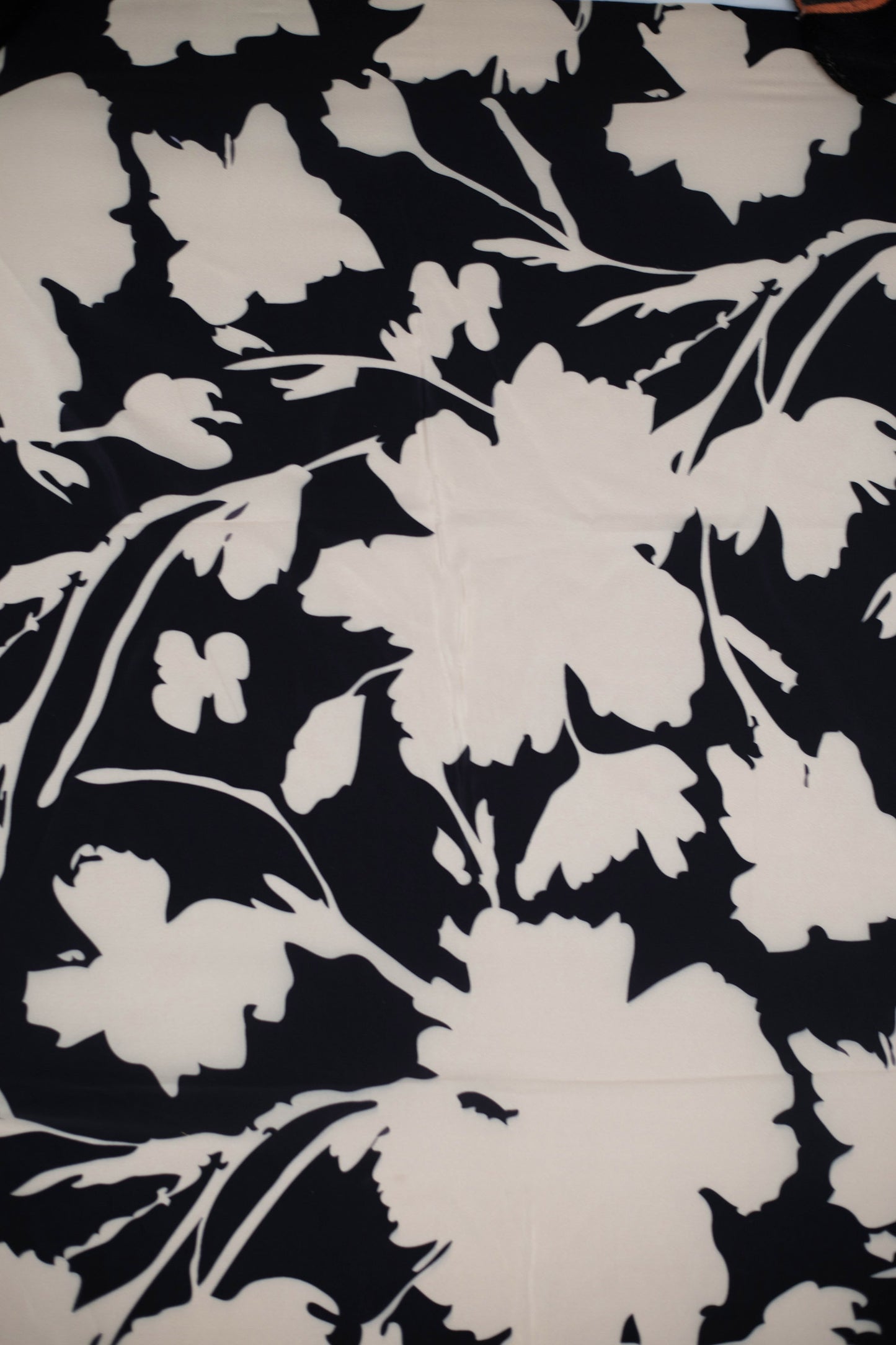 Shadow Petals French Crepe Fabric
