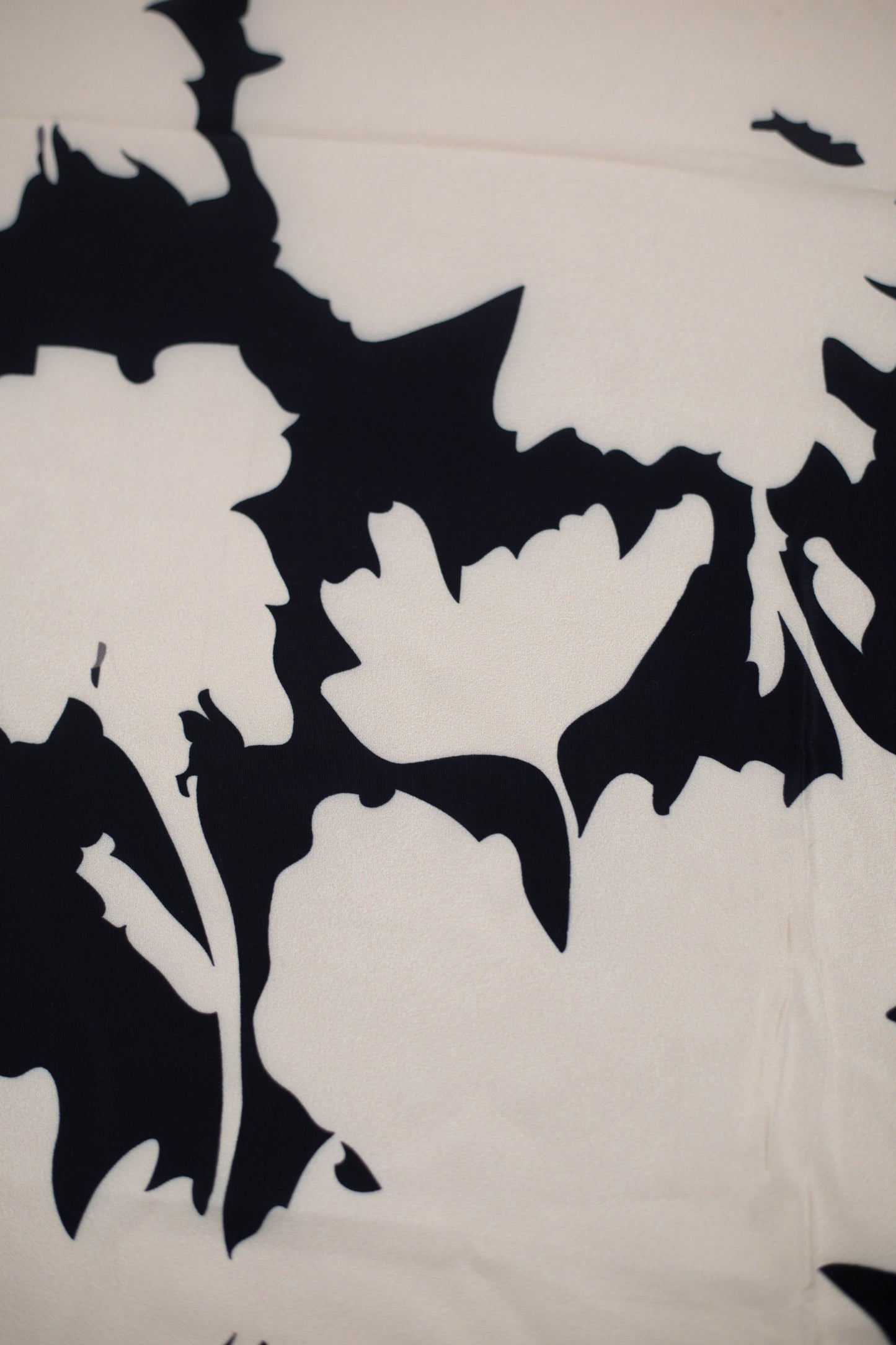 Shadow Petals French Crepe Fabric