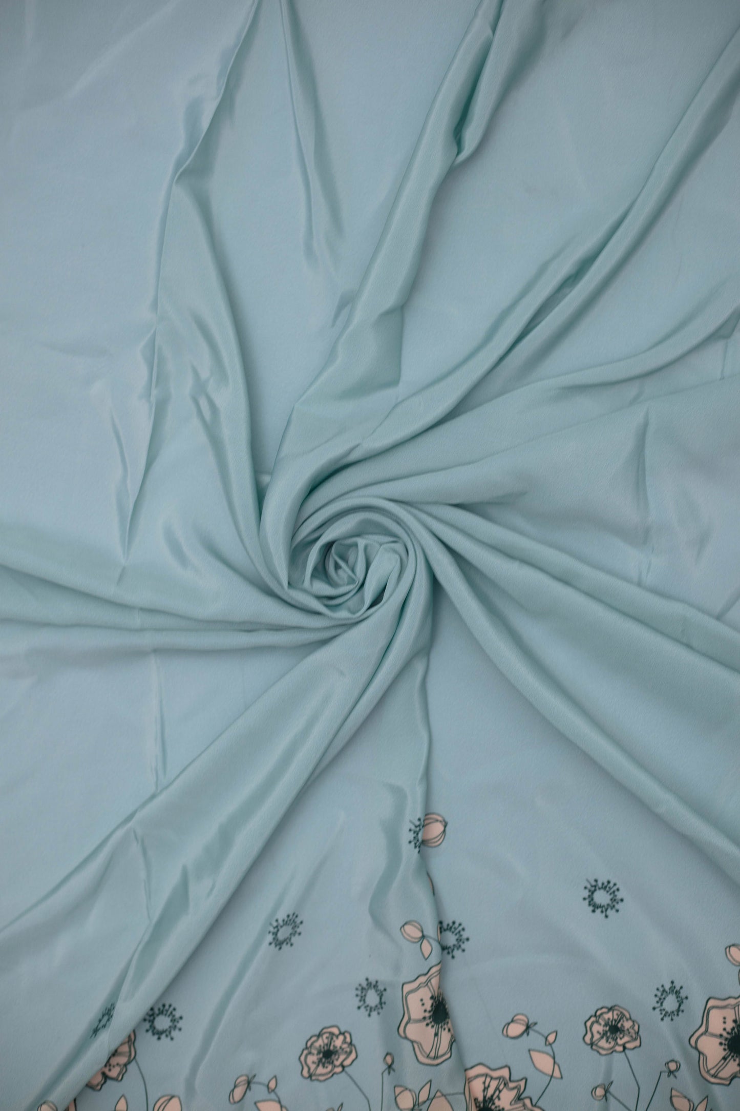 Pastel Poise French Crepe Fabric