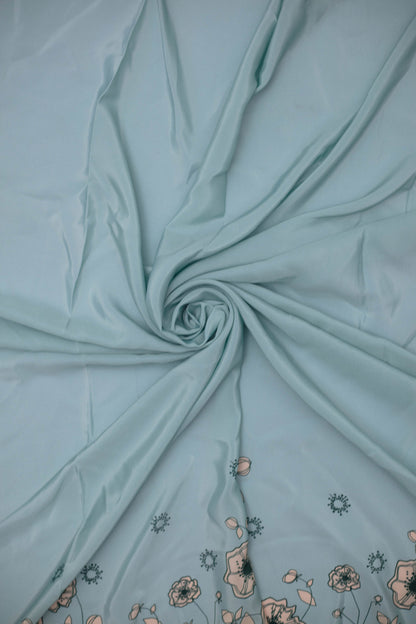 Pastel Poise French Crepe Fabric