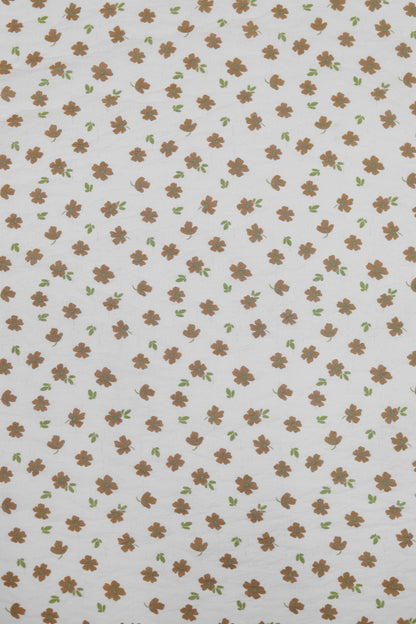 Pastel Meadow Viscose Nylon Printed Fabric