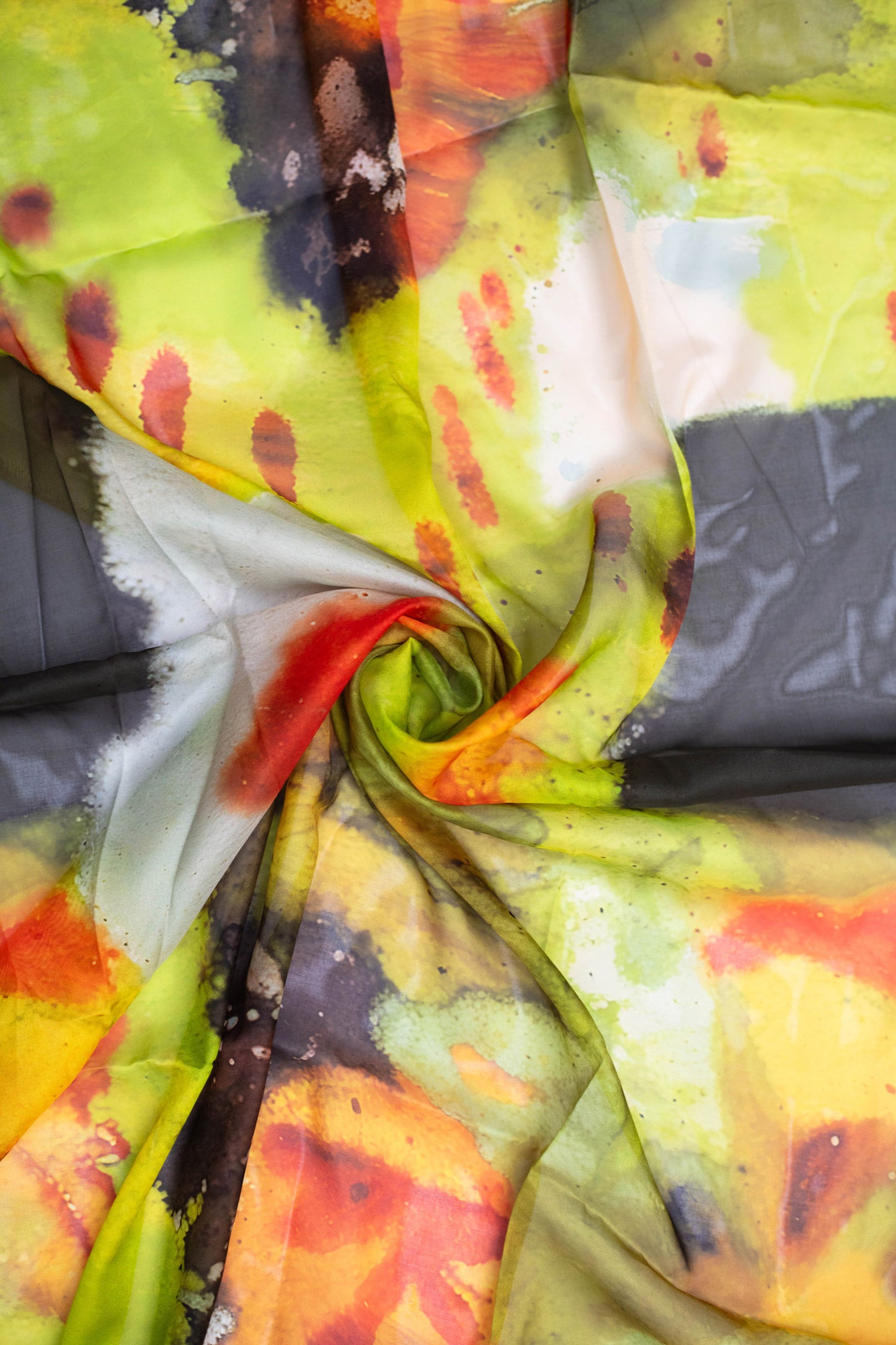 Inkspill Aura Tabby Printed Fabric