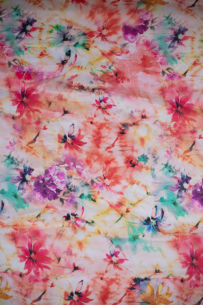 Floral Mist Tabby Printed Fabric