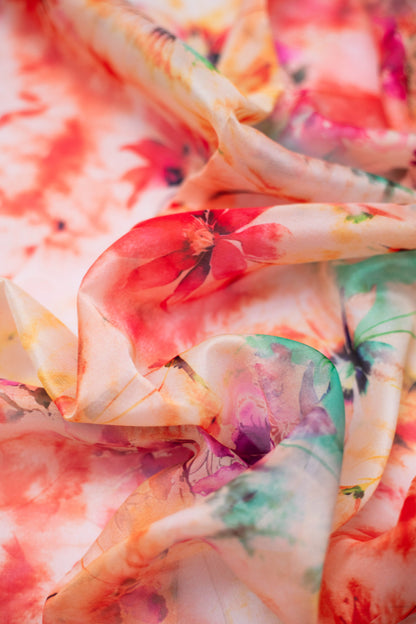 Floral Mist Tabby Printed Fabric