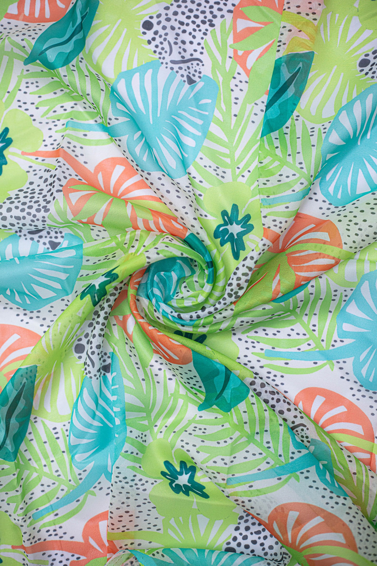 Tropical Breeze Tabby Printed Fabric