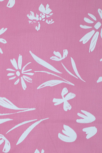 Blush Bloom Muslin Printed Fabric