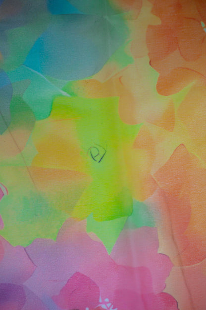 Amber Petals Weightless Georgette Fabric