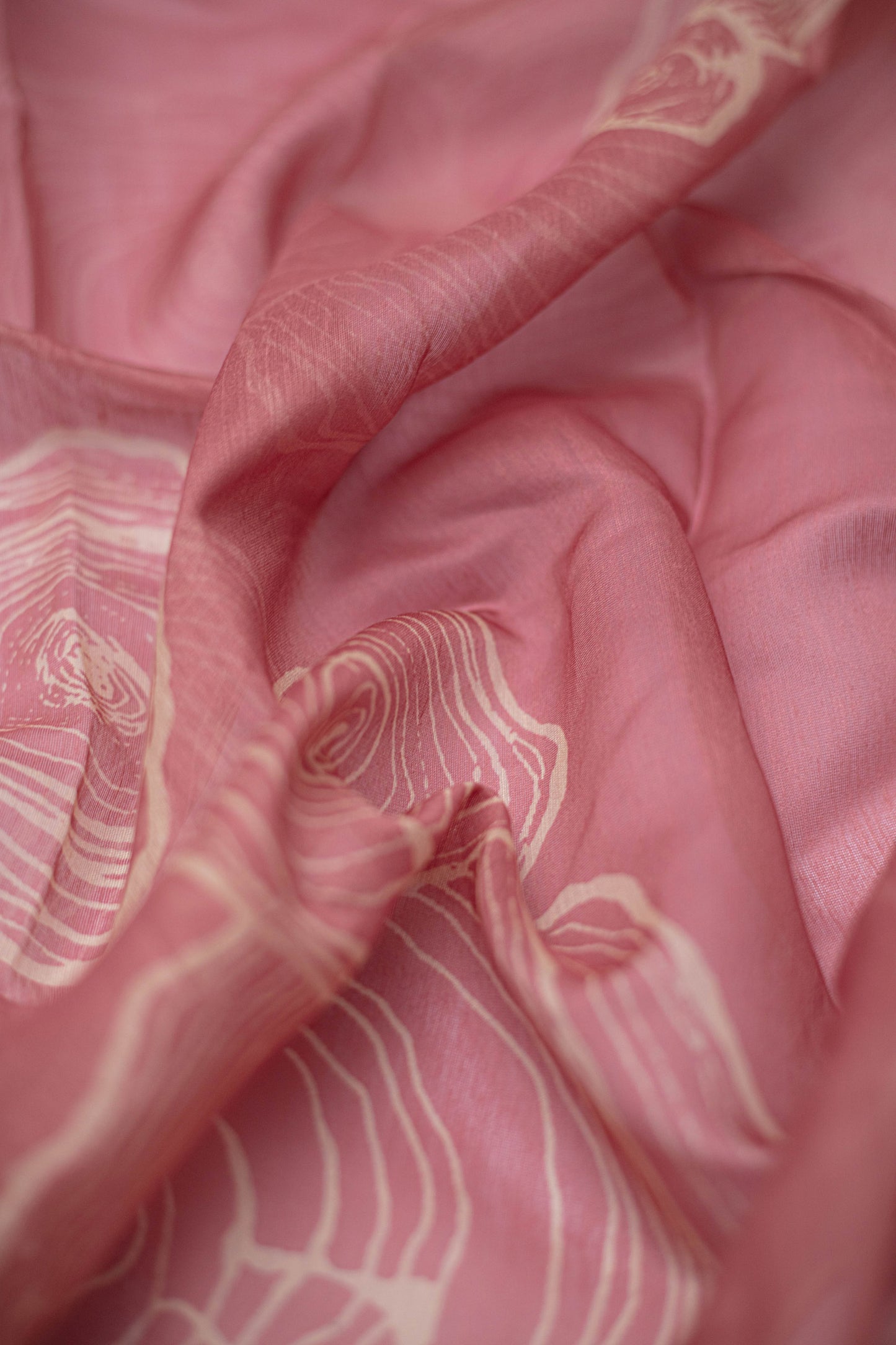 Rustic Spiral Chanderi Fabric