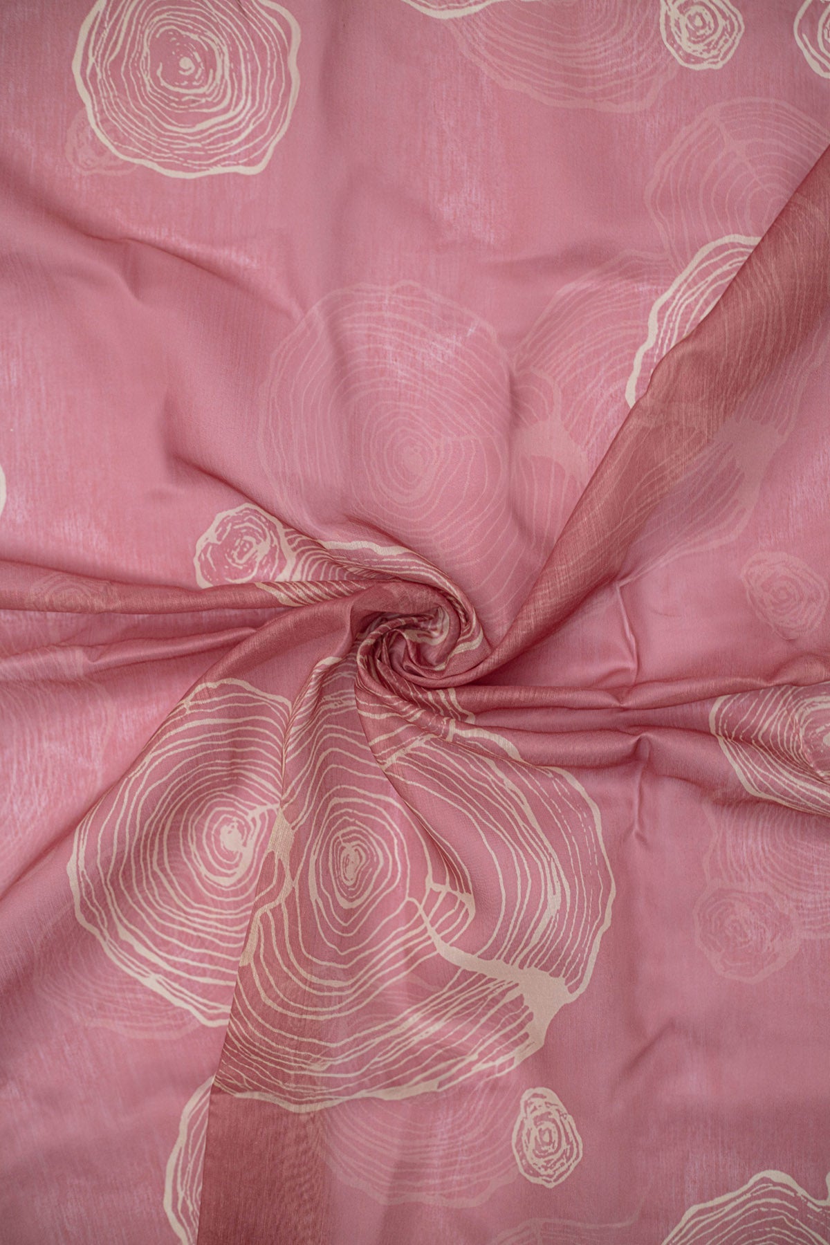 Rustic Spiral Chanderi Fabric