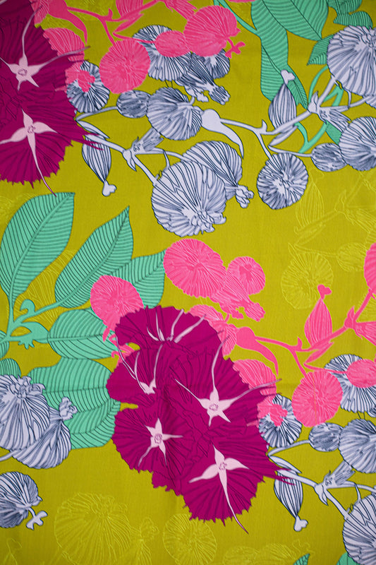 Floral Fantasy Muslin Fabric