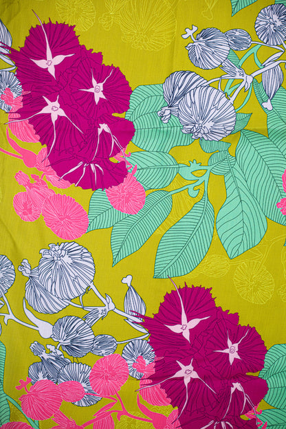 Floral Fantasy Sigma Satin Fabric