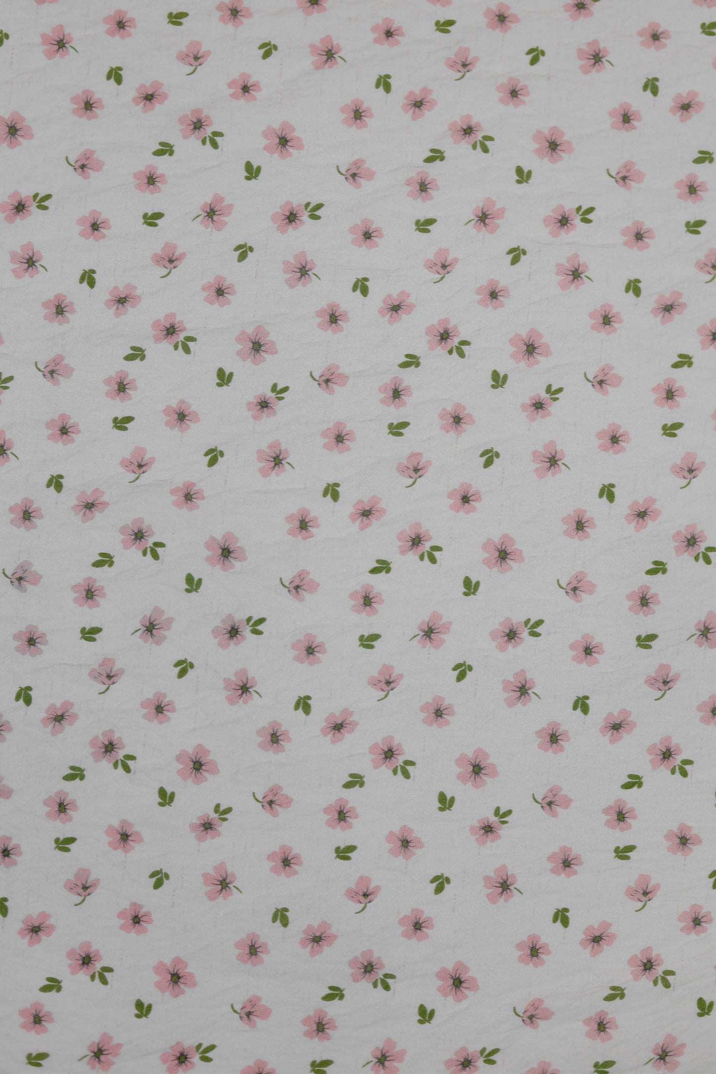Pastel Meadow Viscose Nylon Printed Fabric