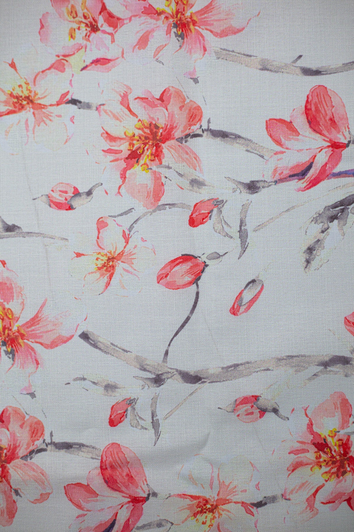 Spring Blush Linen Fabric